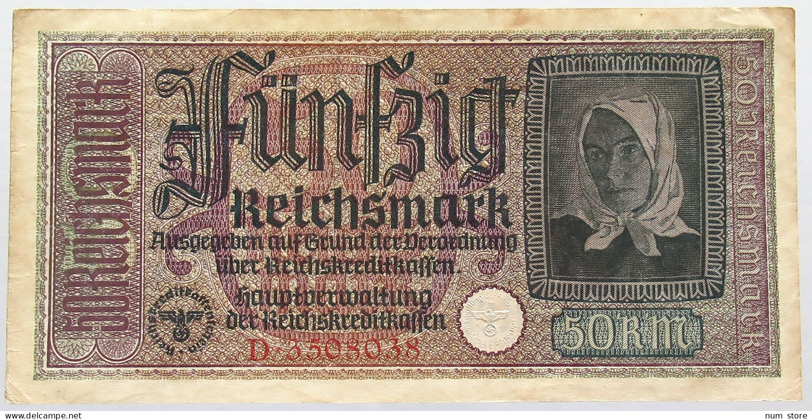 GERMANY 50 MARK 1940 #alb016 0039 - 50 Reichsmark