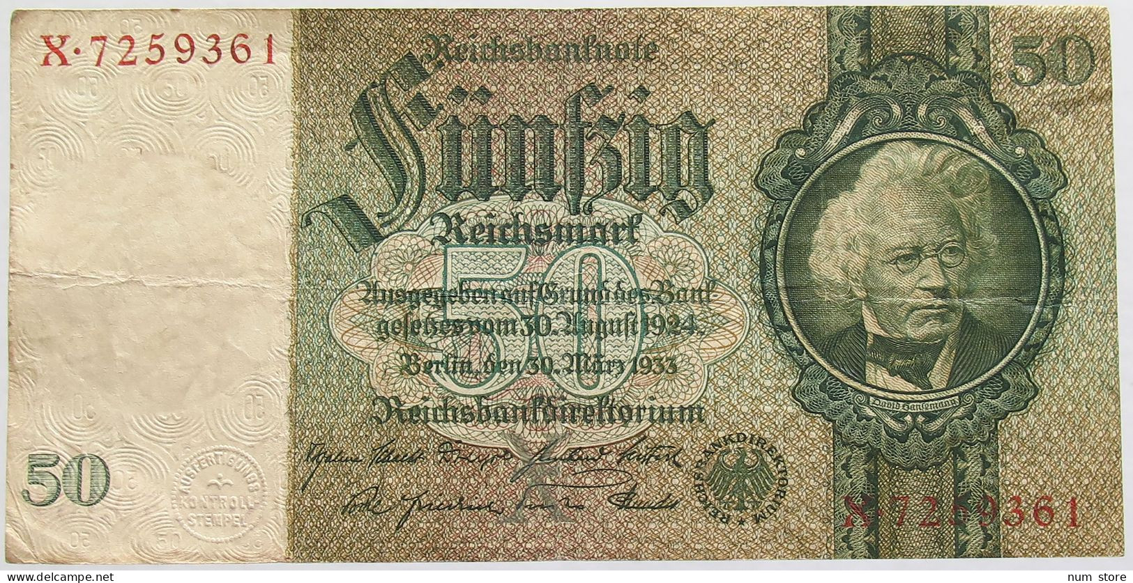 GERMANY 50 MARK 1924 #alb010 0043 - 50 Mark