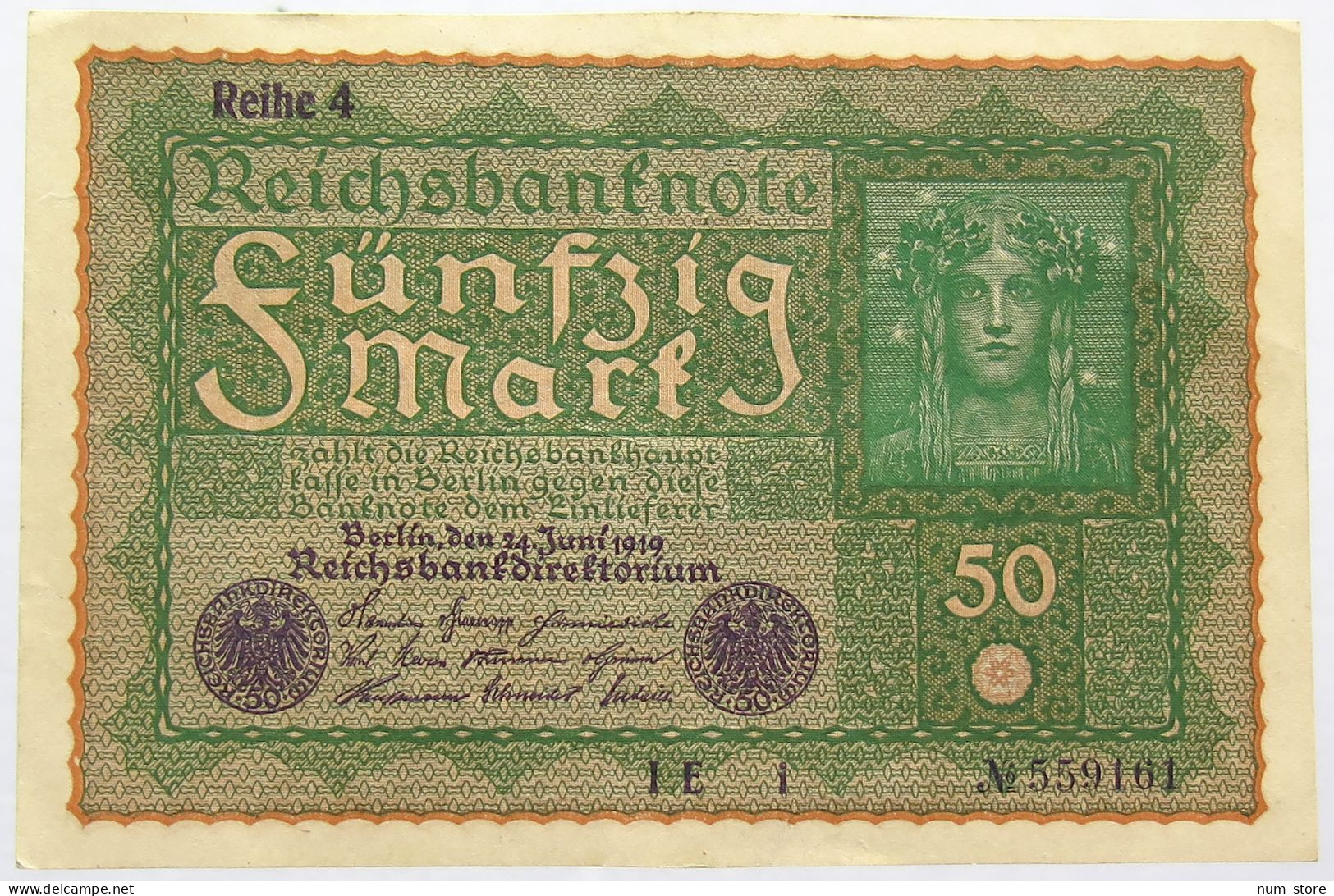 GERMANY 50 MARK 1919 #alb067 0353 - 50 Mark