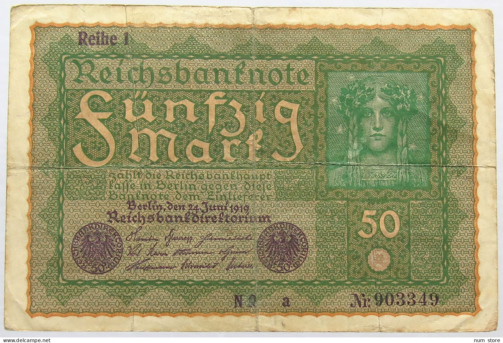 GERMANY 50 MARK 1919 #alb066 0231 - 50 Mark