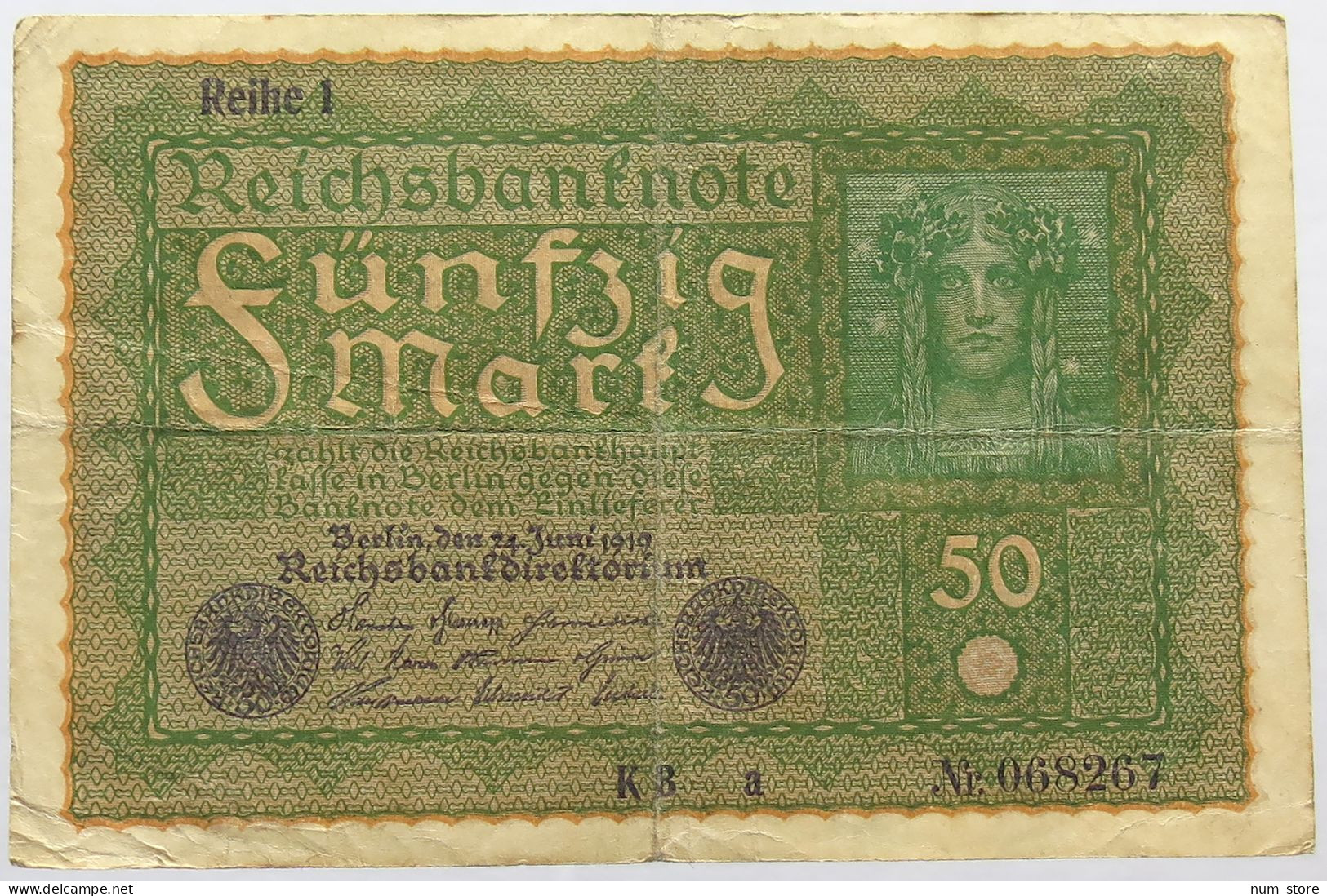 GERMANY 50 MARK 1919 #alb066 0229 - 50 Mark