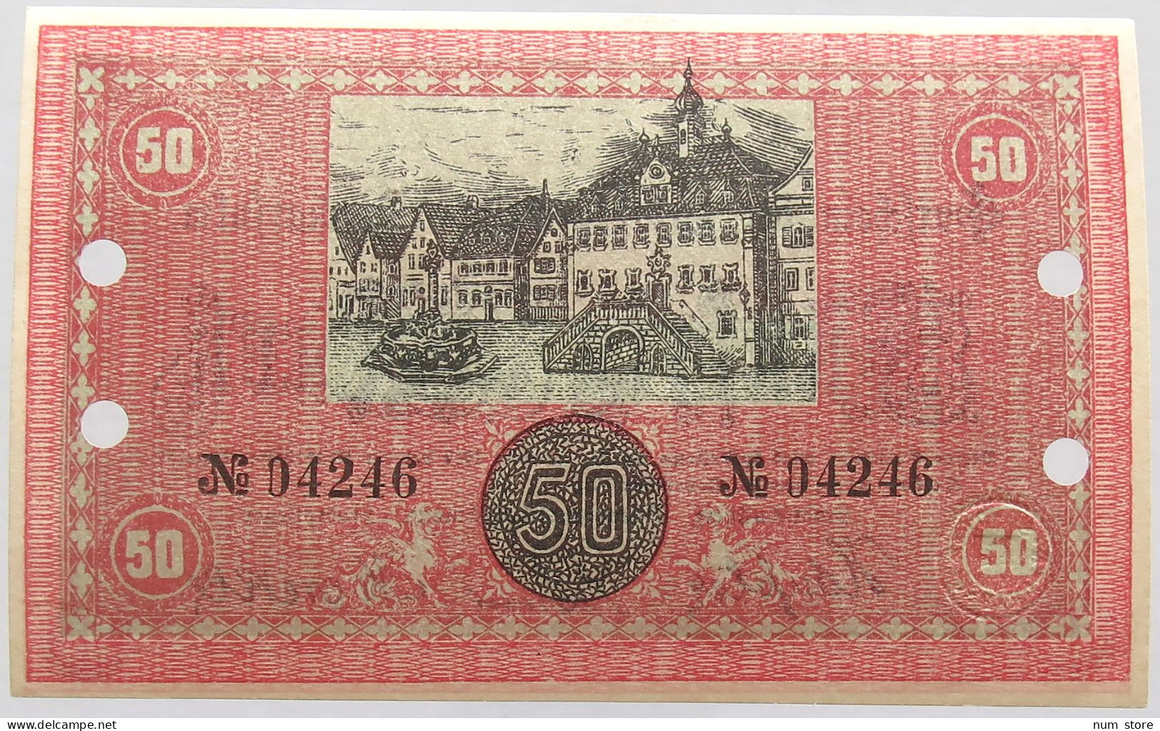 GERMANY 50 MARK 1918 NECKARSULM #alb002 0221 - 50 Mark