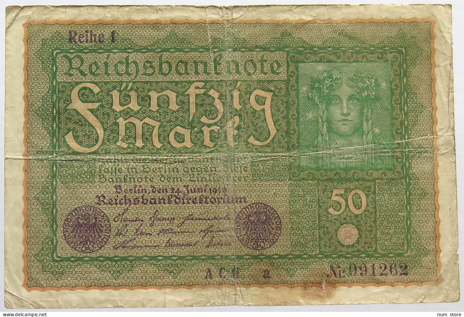 GERMANY 50 MARK 1919 #alb066 0223 - 50 Mark