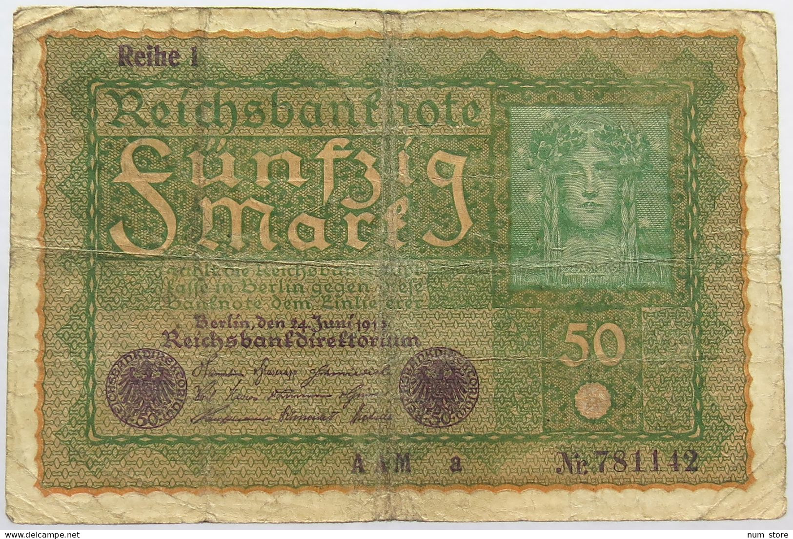 GERMANY 50 MARK 1919 #alb066 0221 - 50 Mark