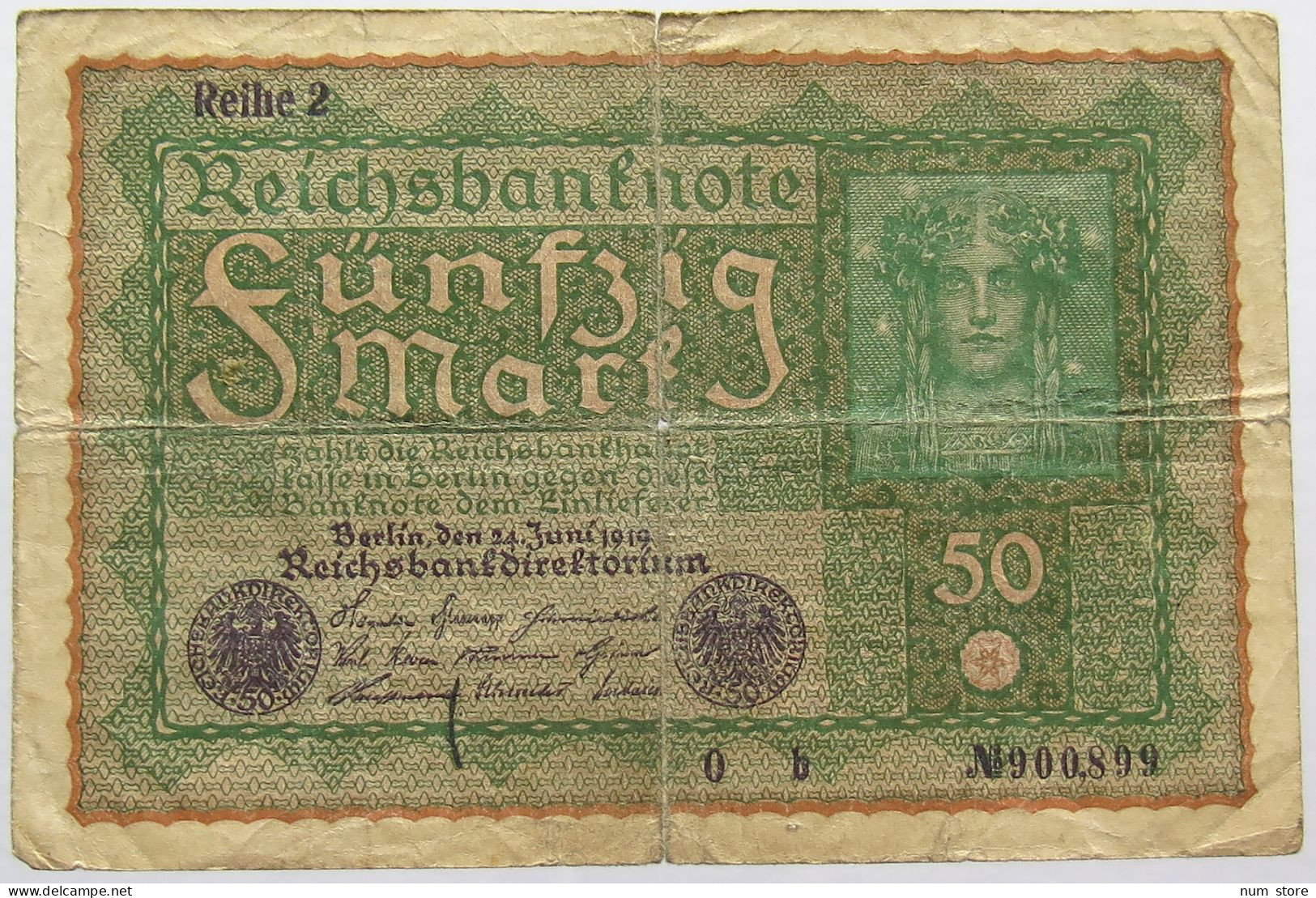 GERMANY 50 MARK 1919 #alb066 0217 - 50 Mark