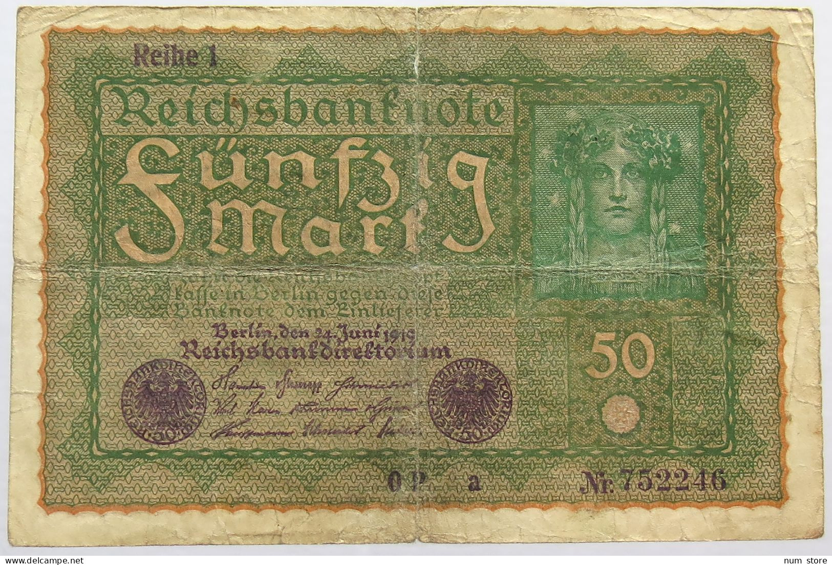 GERMANY 50 MARK 1919 #alb066 0219 - 50 Mark