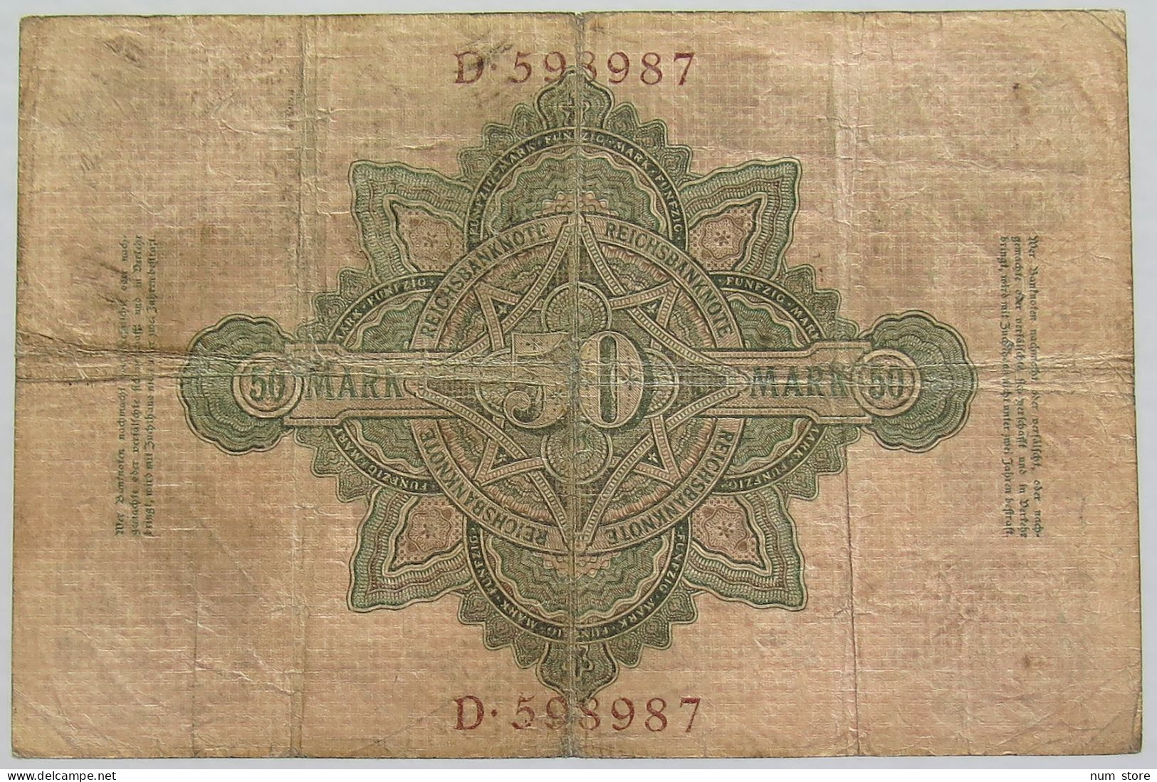 GERMANY 50 MARK 1906 #alb010 0095 - 50 Mark