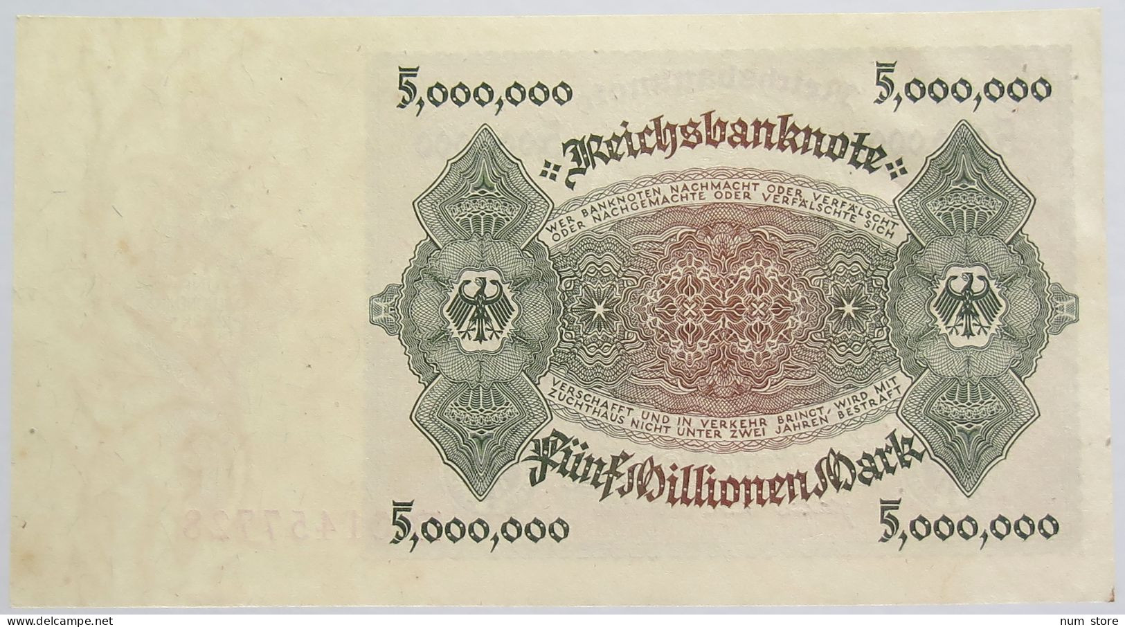 GERMANY 5 MILLIONEN MARK 1923 TOP #alb010 0005 - 5 Millionen Mark