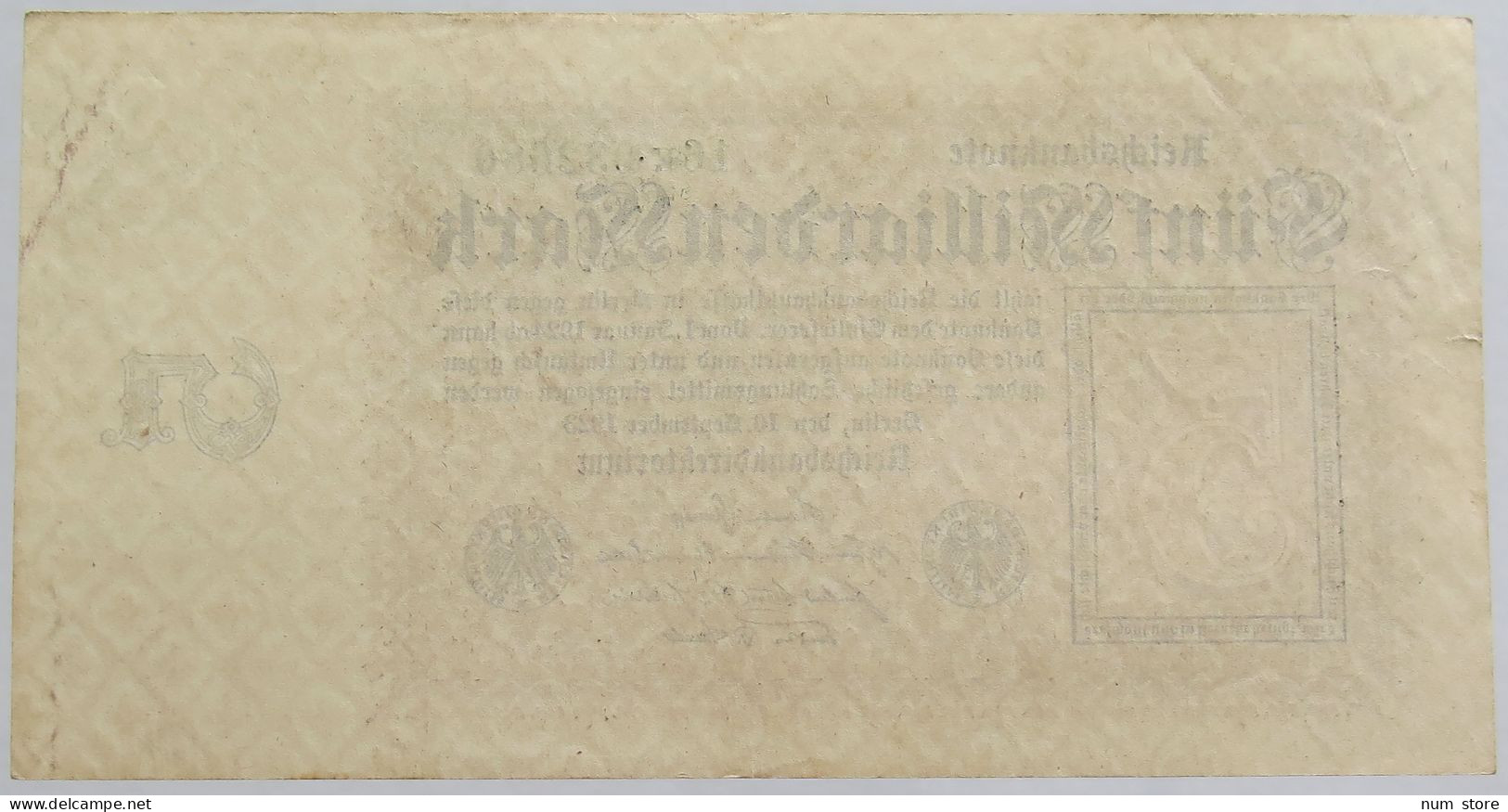 GERMANY 5 MILLIARDEN 1923 BERLIN 112 C #alb012 0135 - 5 Mrd. Mark