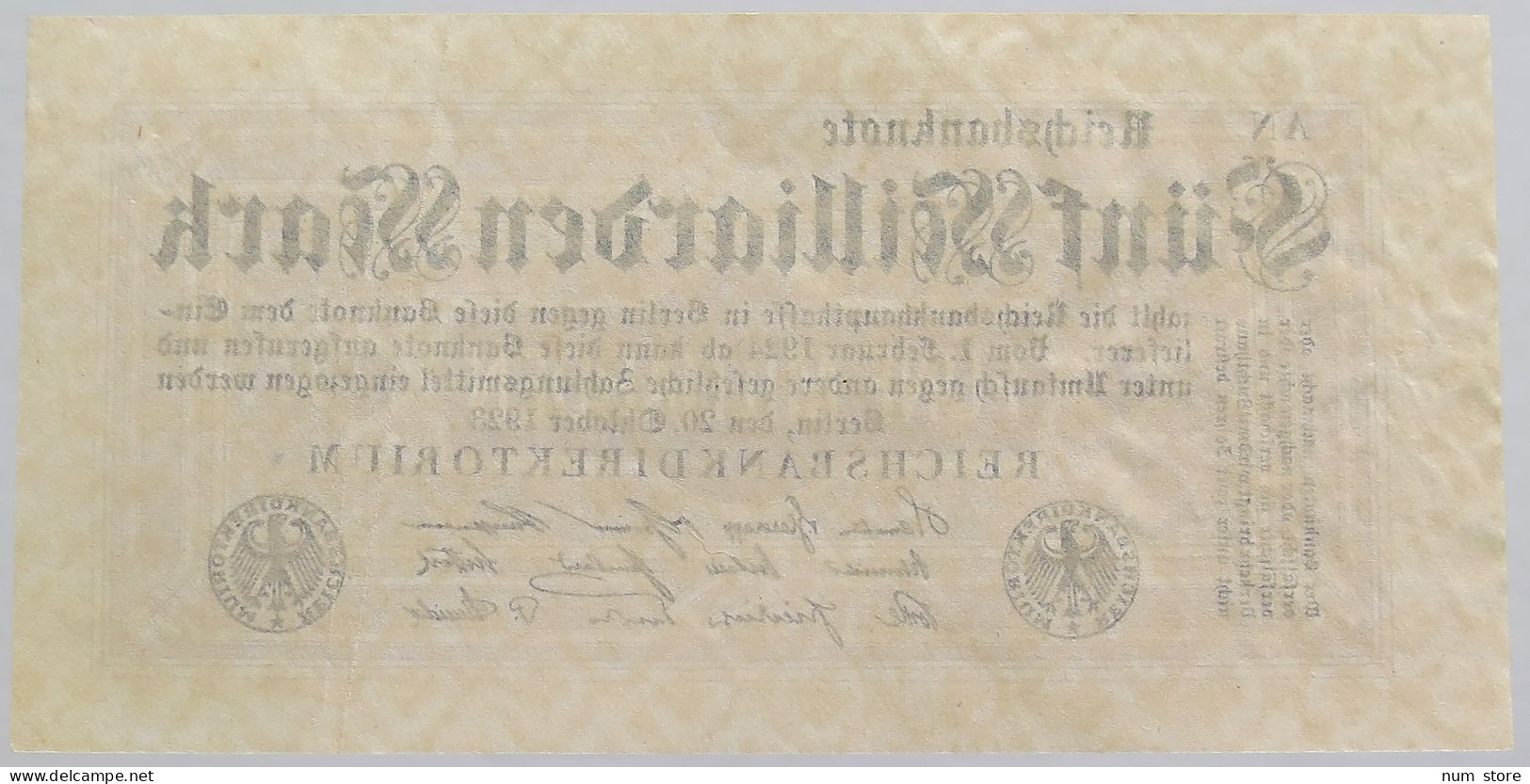 GERMANY 5 MILLIARDEN MARK 1923 #alb012 0121 - 5 Miljard Mark