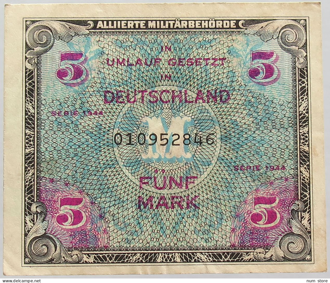 GERMANY 5 MARK 1944 #alb017 0261 - 5 Reichsmark