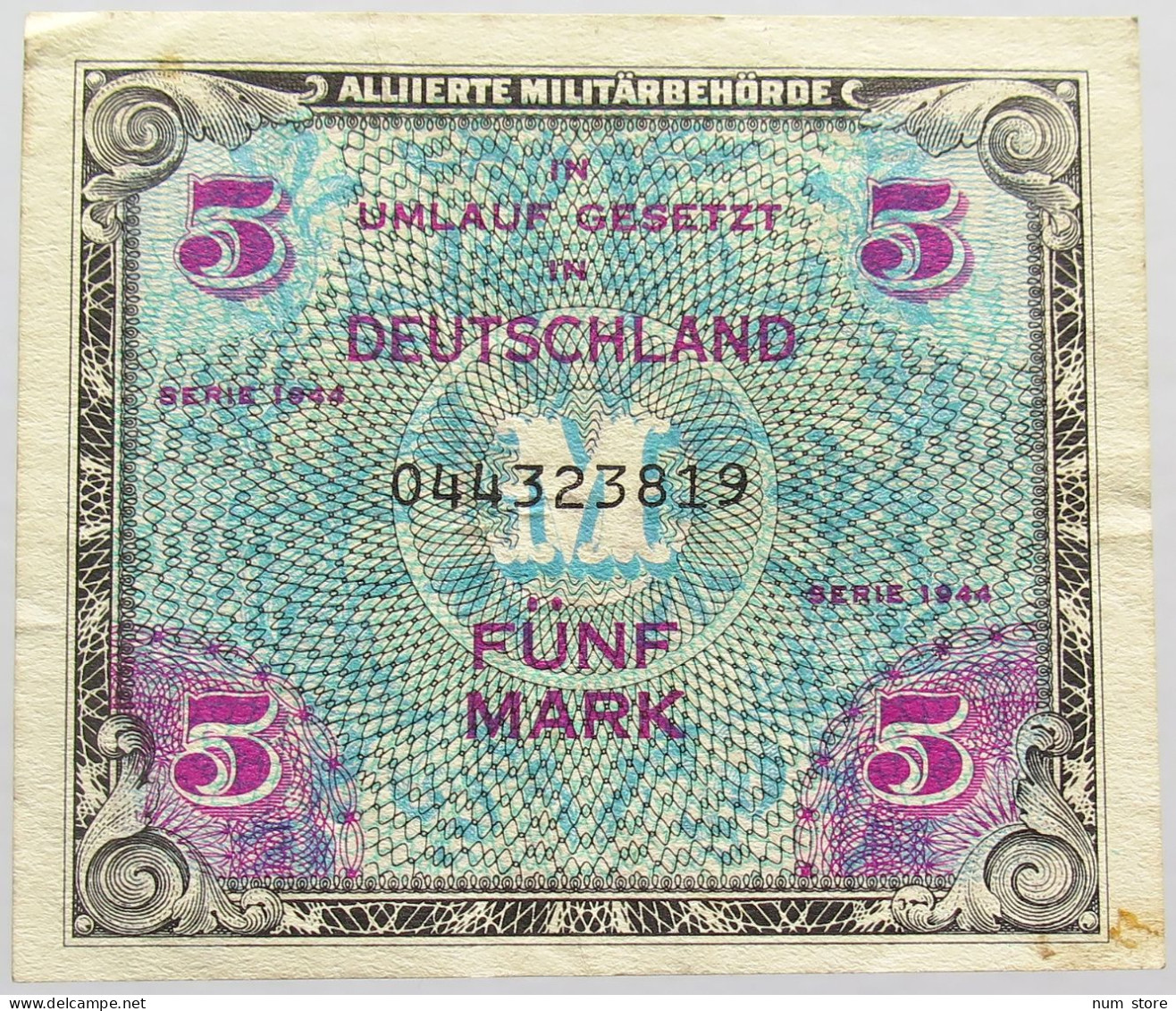 GERMANY 5 MARK 1944 #alb015 0289 - 5 Reichsmark