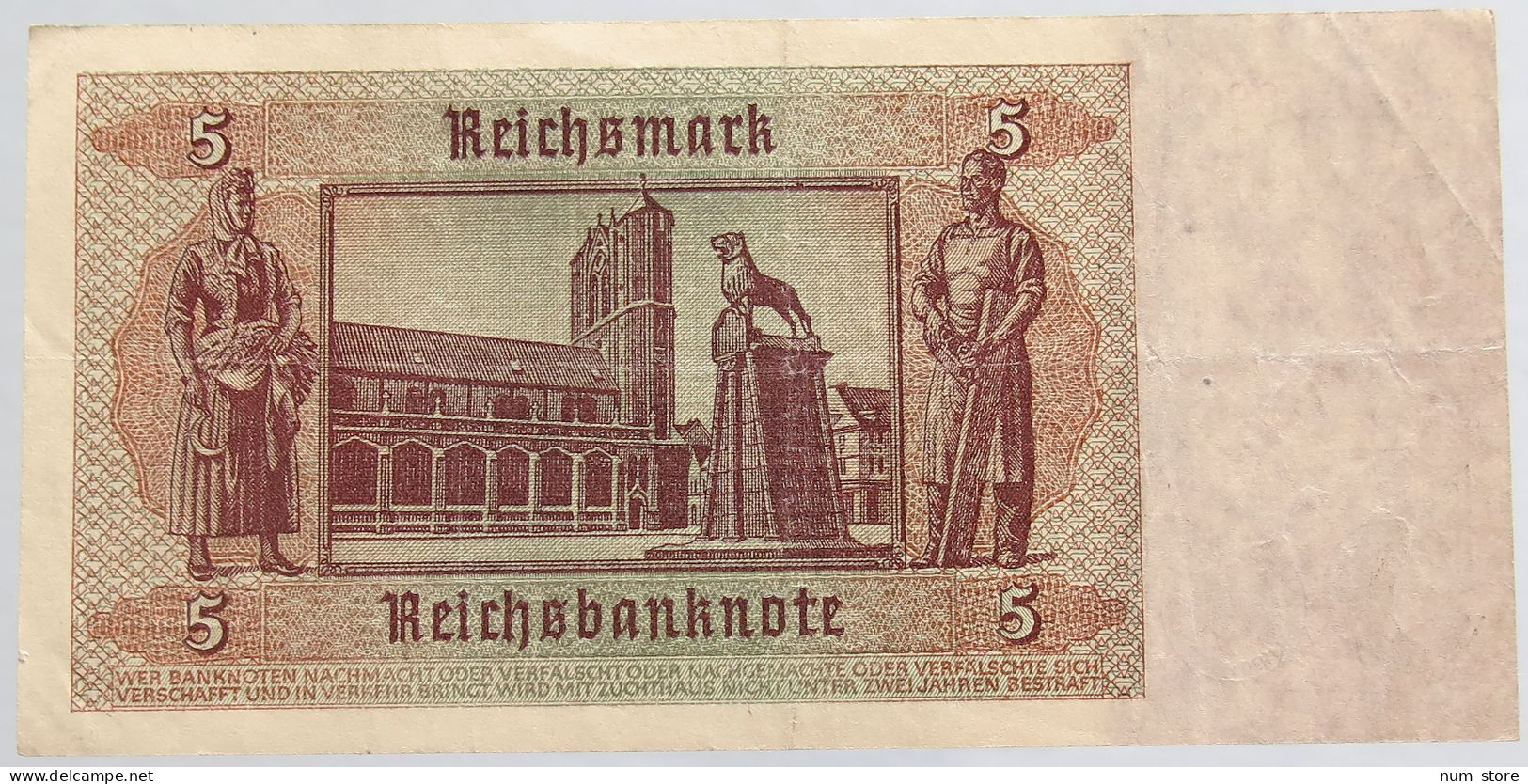 GERMANY 5 MARK 1942 #alb012 0001 - 5 Reichsmark