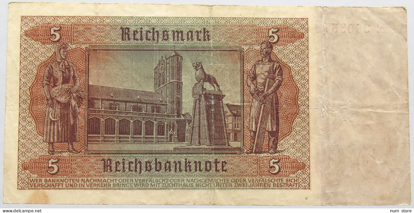 GERMANY 5 MARK 1942 #alb011 0159 - 5 Reichsmark