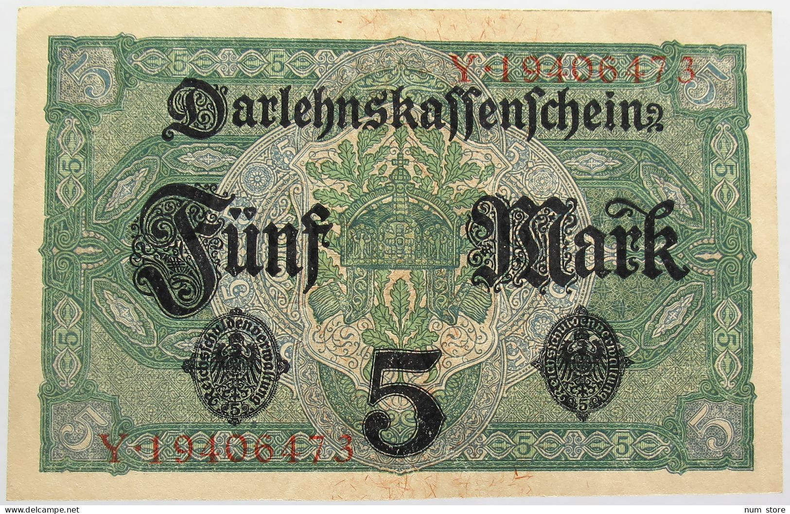 GERMANY 5 MARK 1917 #alb013 0101 - 5 Mark