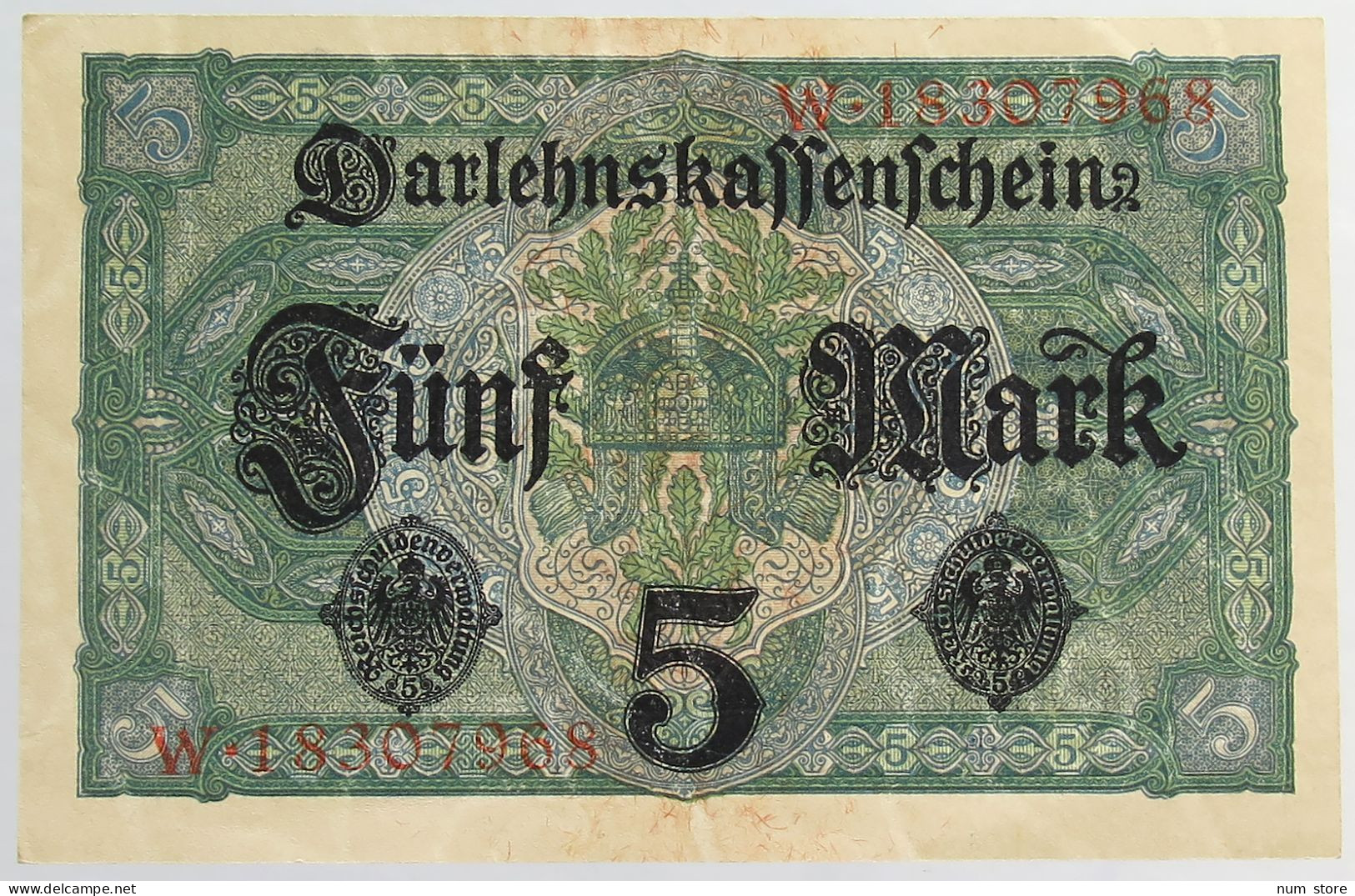 GERMANY 5 MARK 1917 #alb066 0515 - 5 Mark