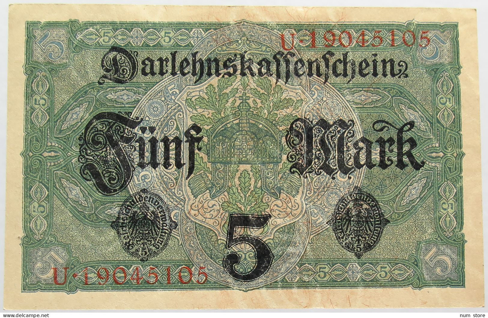 GERMANY 5 MARK 1917 #alb013 0099 - 5 Mark