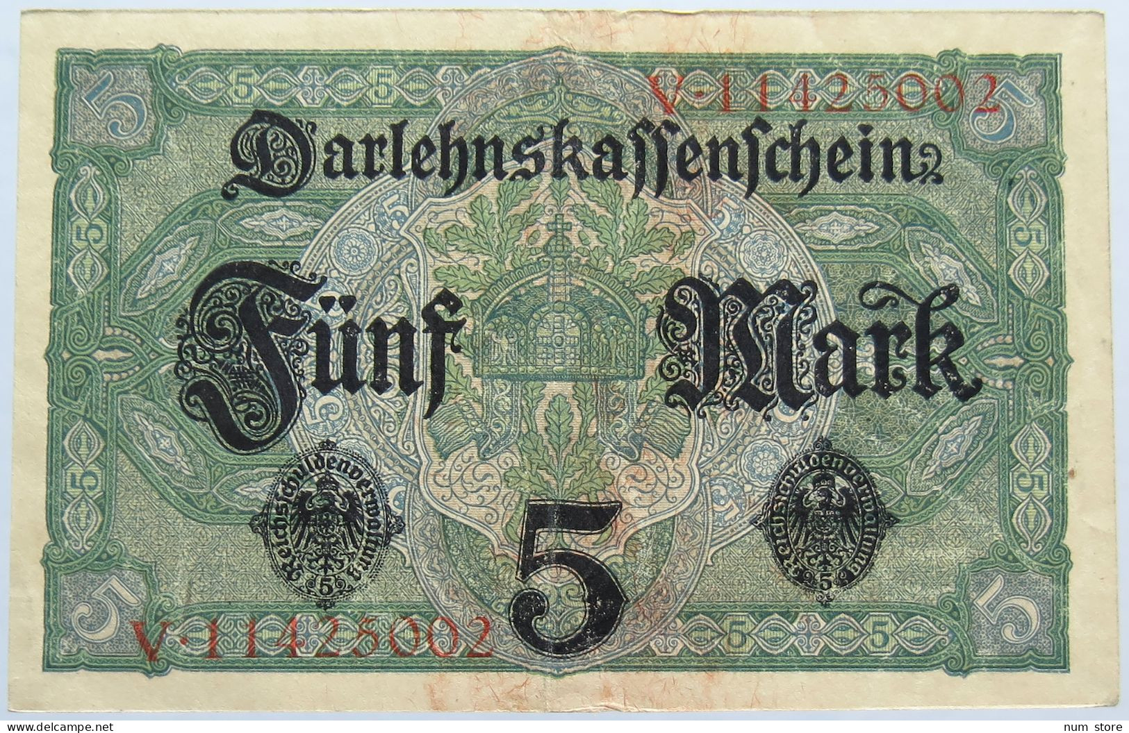 GERMANY 5 MARK 1917 #alb004 0345 - 5 Mark