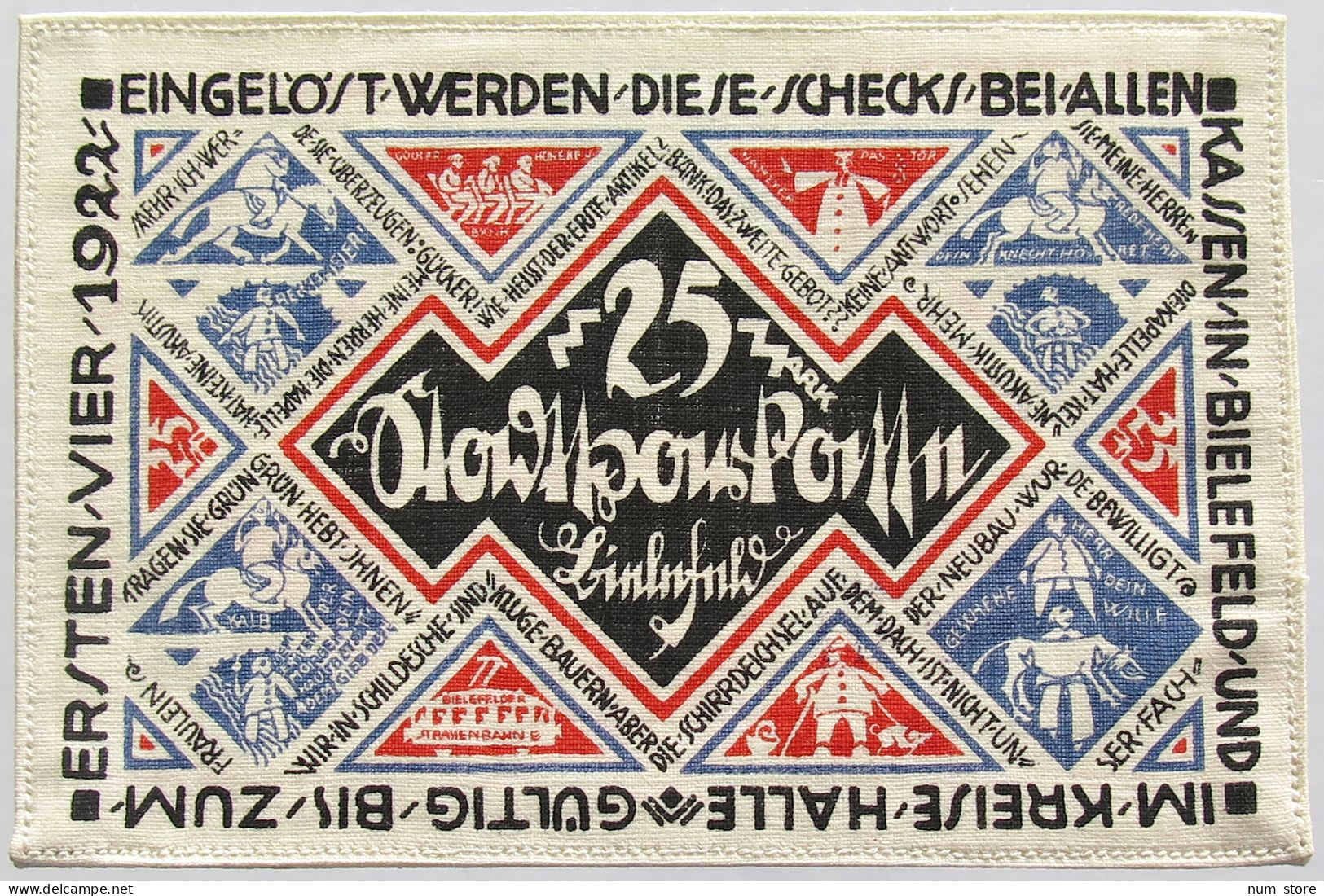 GERMANY 25 MARK 1921 BIELEFELD #alb010 0051 - 20 Mark