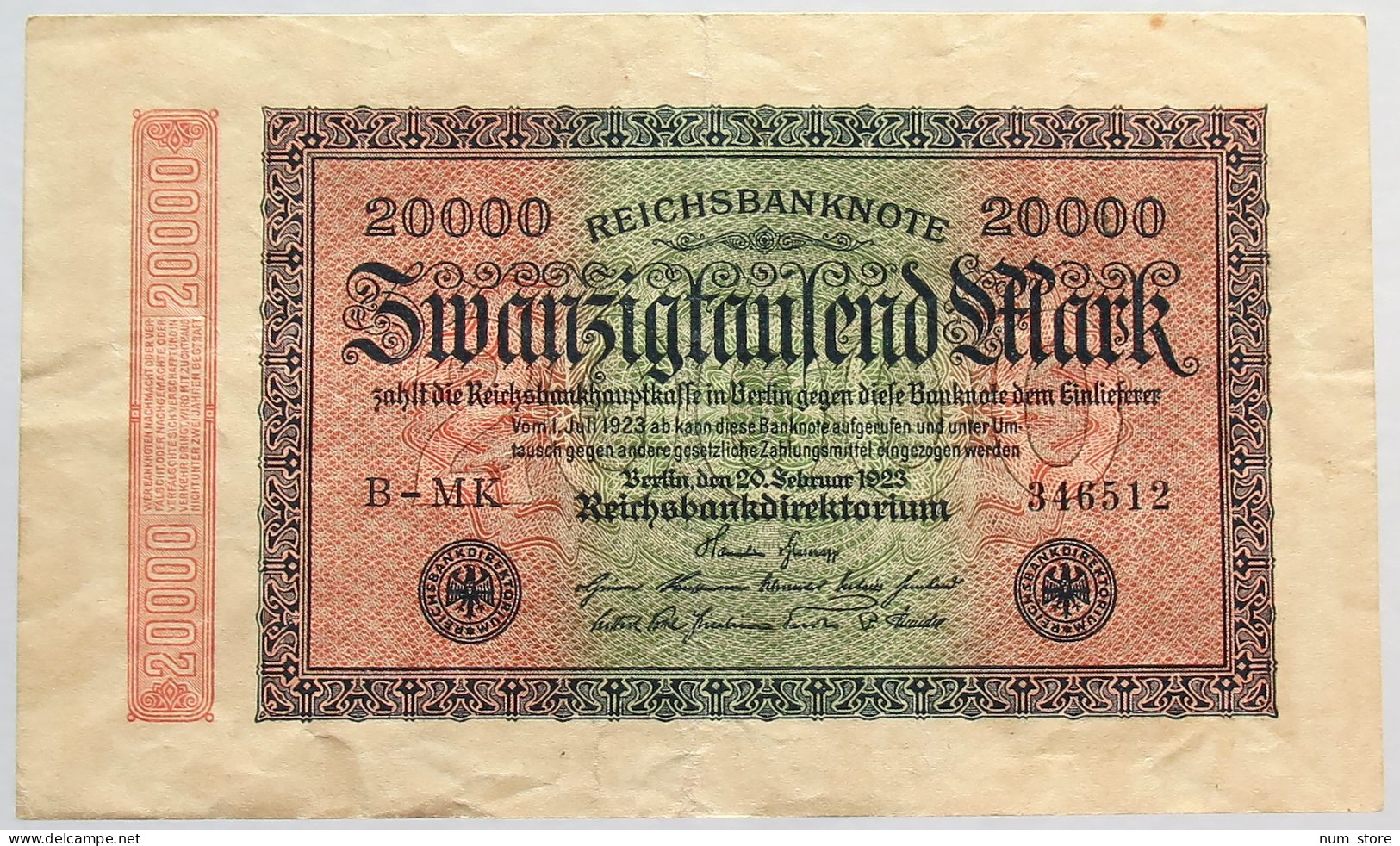 GERMANY 20000 MARK 1923 #alb066 0505 - 20.000 Mark