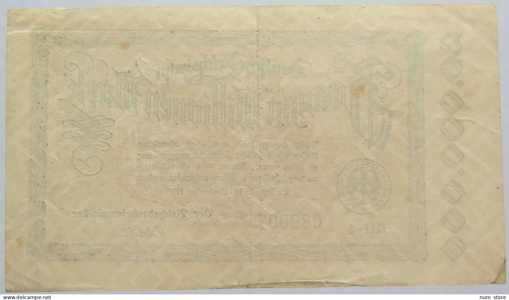 GERMANY 20 MILLIONEN MARK 1923 REICHSBAHN #alb011 0073 - 20 Miljoen Mark