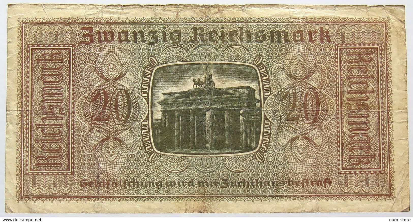 GERMANY 20 REICHSMARK 1940 #alb067 0319 - 20 Reichsmark