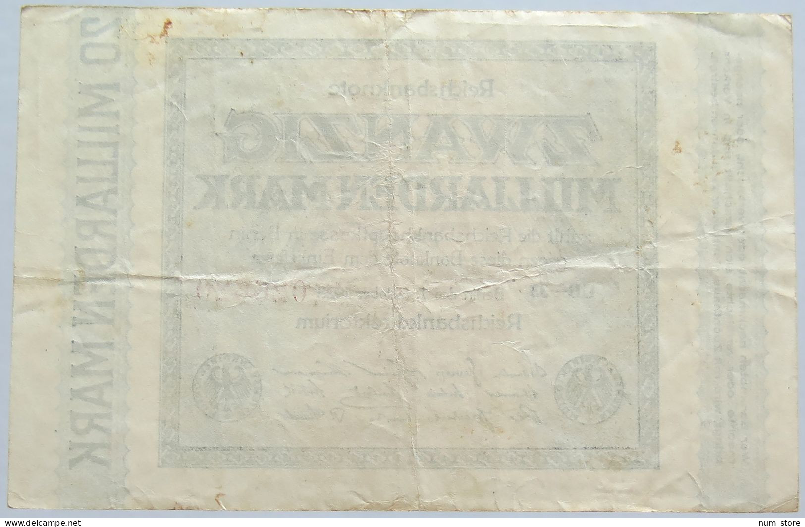 GERMANY 20 MILLIARDEN 1923 #alb004 0293 - 20 Mrd. Mark
