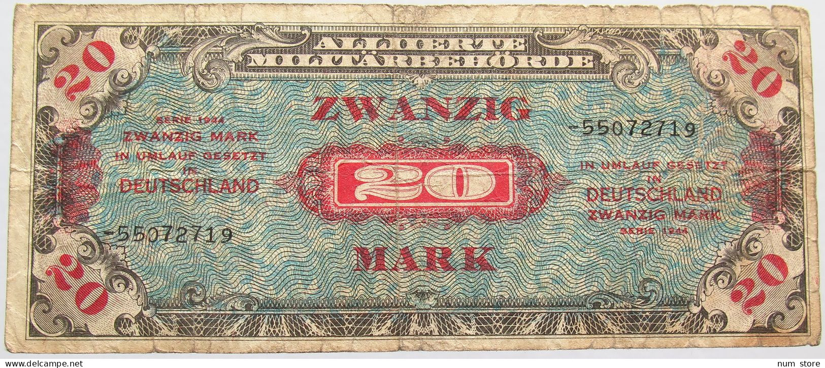 GERMANY 20 MARK 1944 #alb015 0101 - 20 Reichsmark