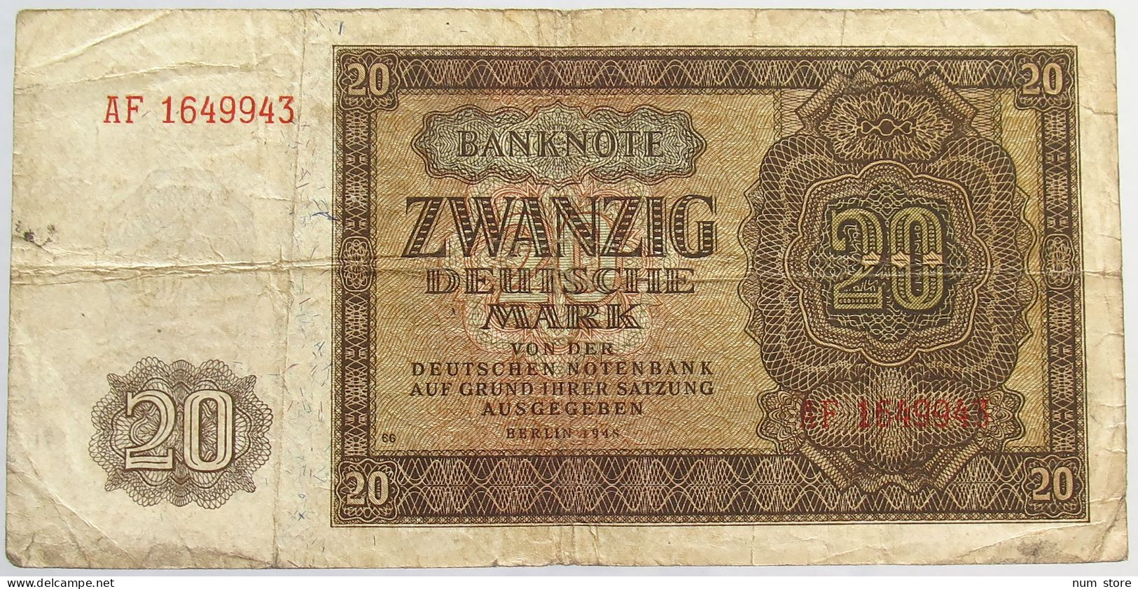 GERMANY 20 MARK 1948 #alb068 0129 - 20 Mark