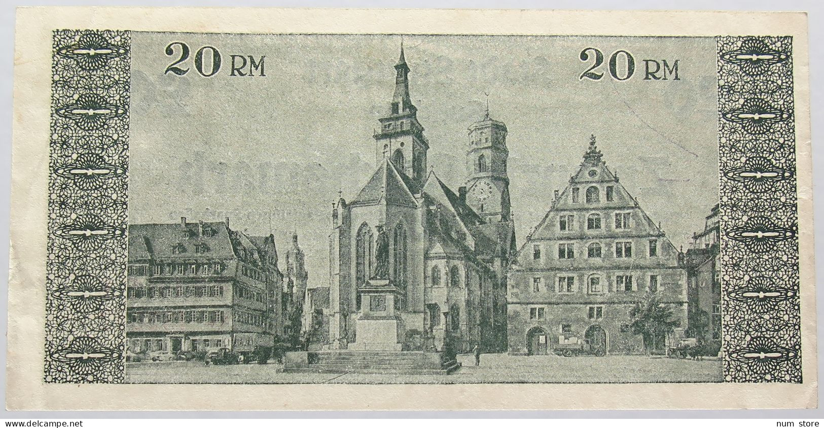 GERMANY 20 MARK 1946 STUTTGART #alb011 0137 - Andere & Zonder Classificatie