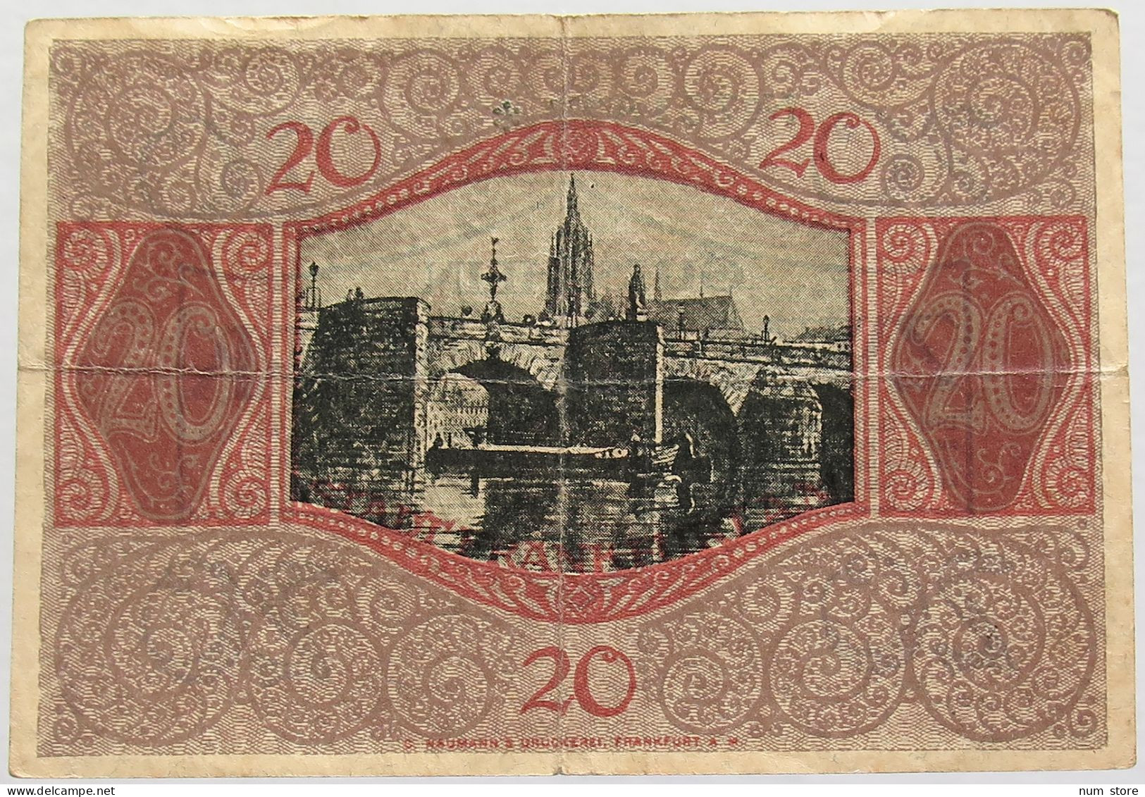 GERMANY 20 MARK 1918 FRANKFURT AM MAIN #alb010 0149 - 20 Mark