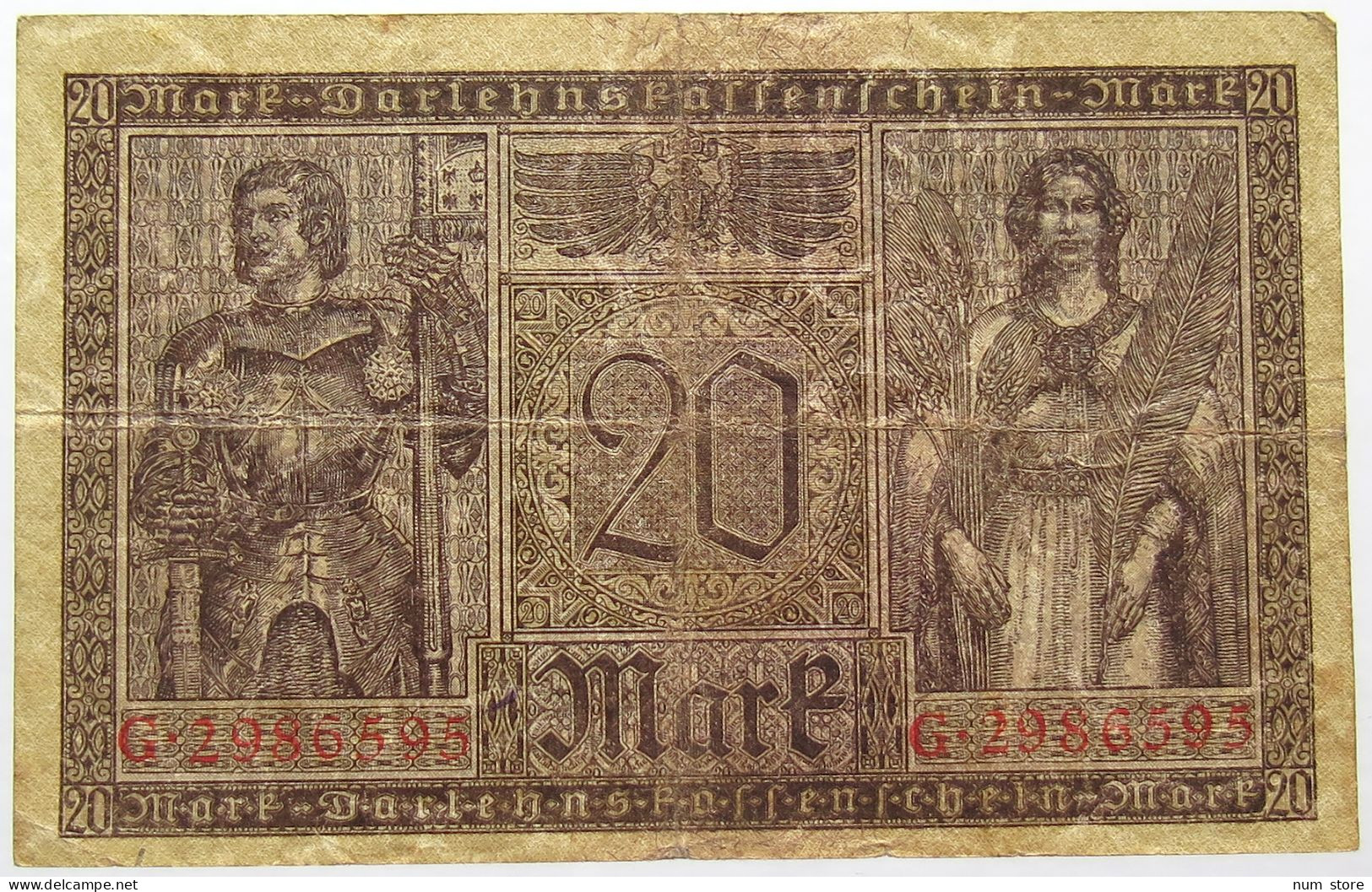 GERMANY 20 MARK 1918 #alb066 0173 - 20 Mark