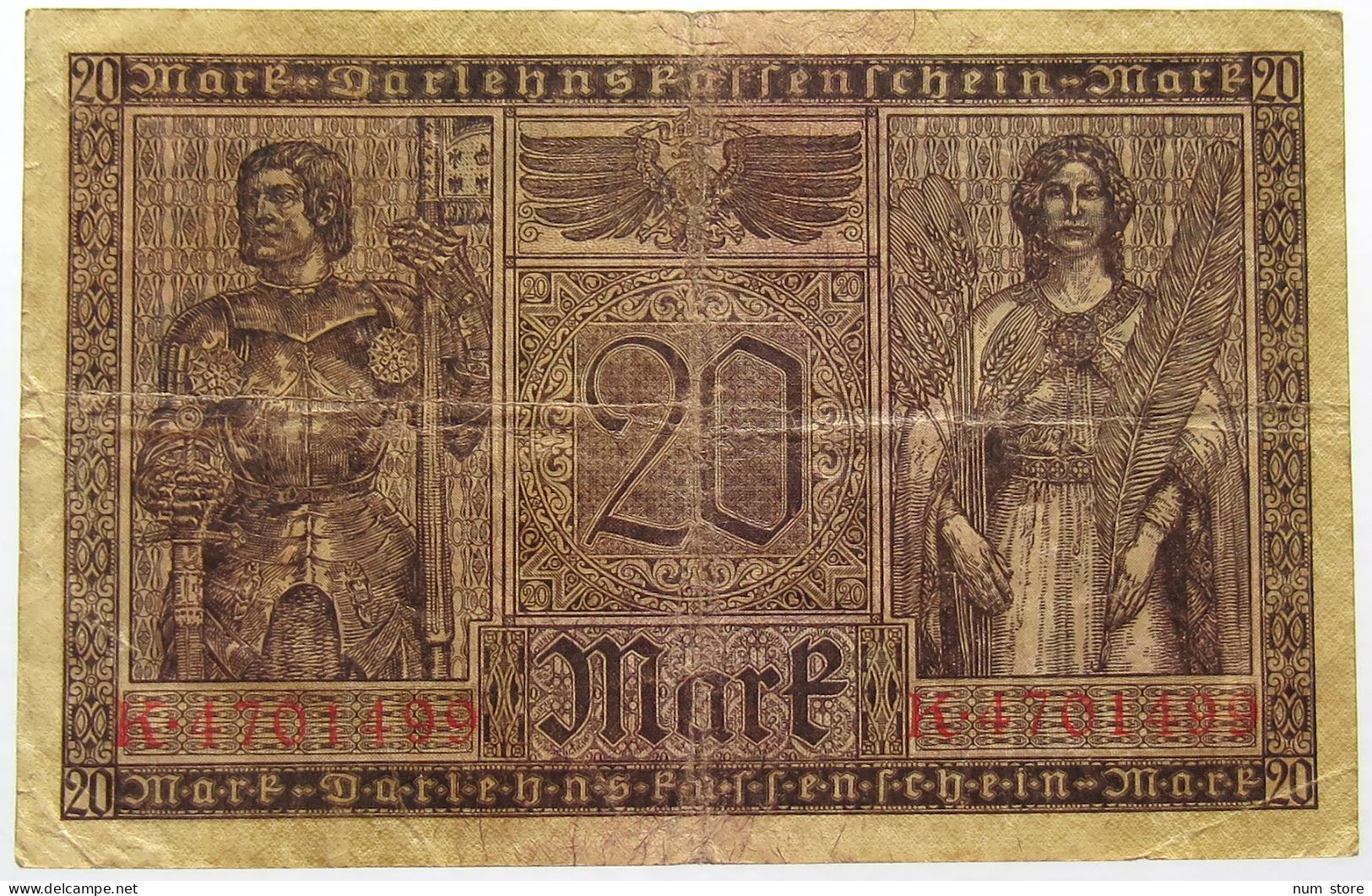 GERMANY 20 MARK 1918 #alb066 0169 - 20 Mark