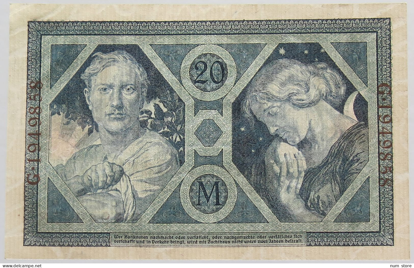 GERMANY 20 MARK 1915 BERLIN #alb008 0273 - 20 Mark