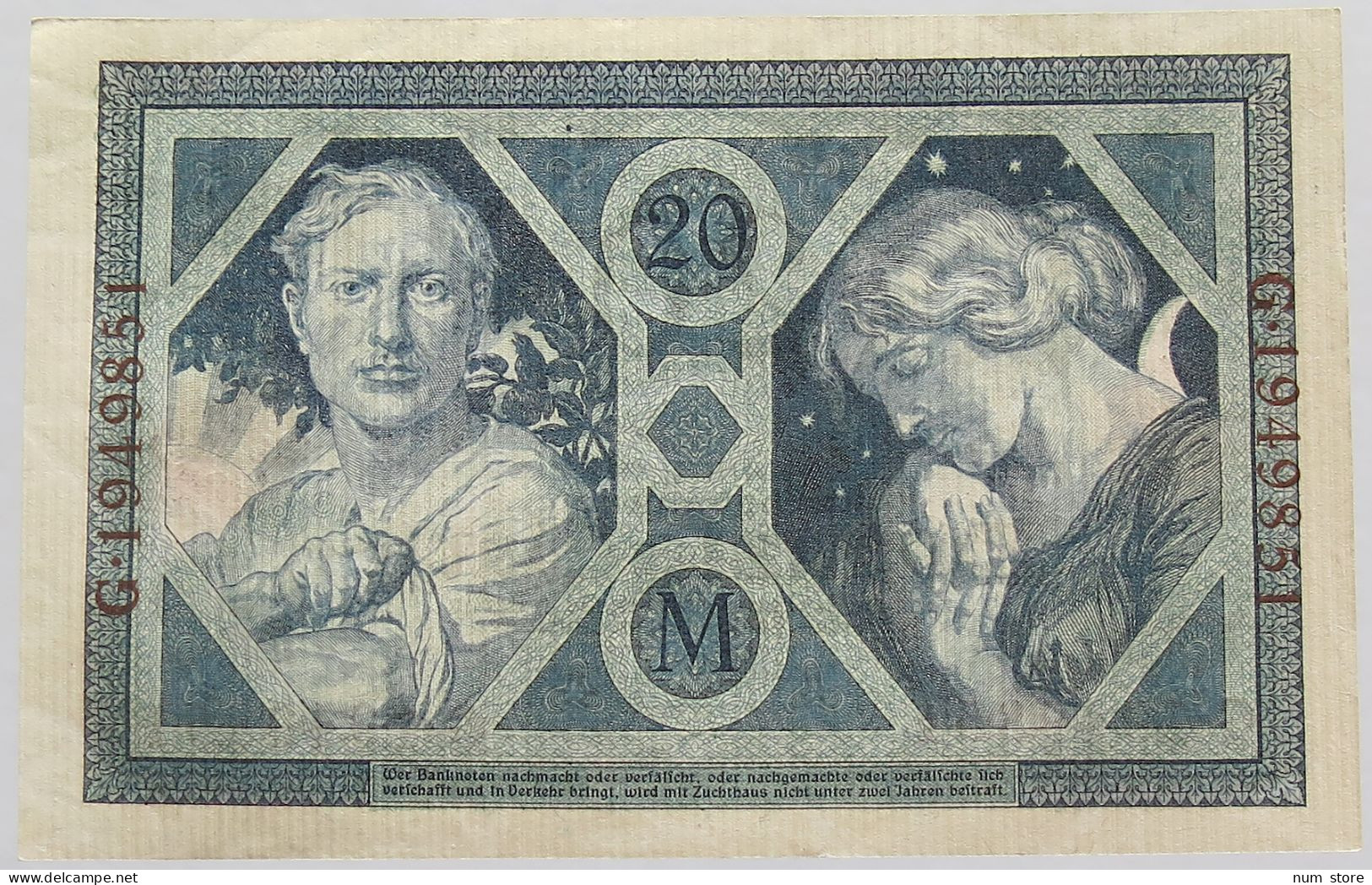 GERMANY 20 MARK 1915 BERLIN #alb008 0269 - 20 Mark