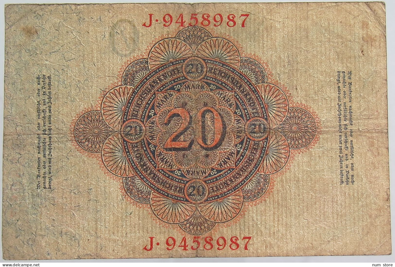 GERMANY 20 MARK 1914 #alb068 0123 - 20 Mark