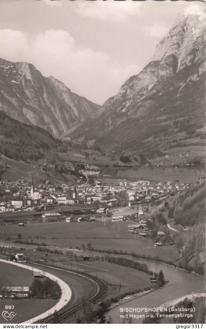 D7215) BISCHOFSHOFEN - Salzburg - Straße U. Fluss Mit Hagen- U. Tennengebirge ALT - Bischofshofen