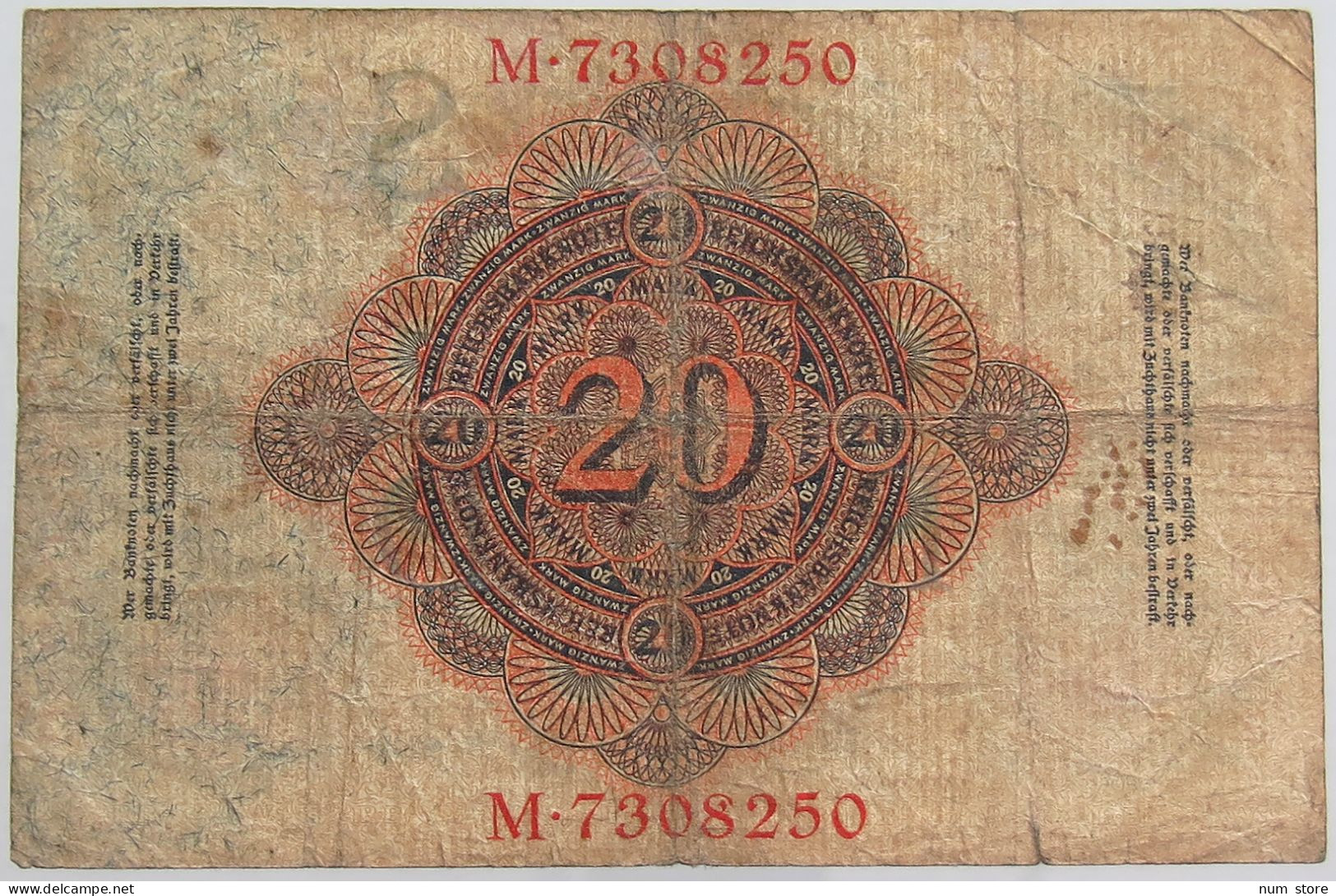 GERMANY 20 MARK 1914 #alb068 0109 - 20 Mark