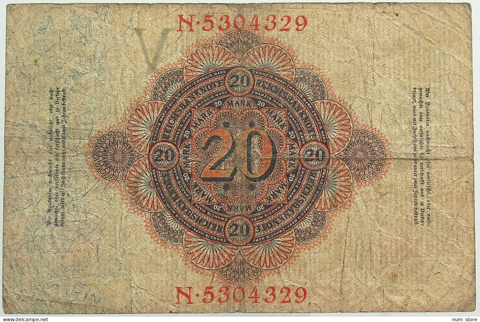 GERMANY 20 MARK 1914 #alb068 0099 - 20 Mark