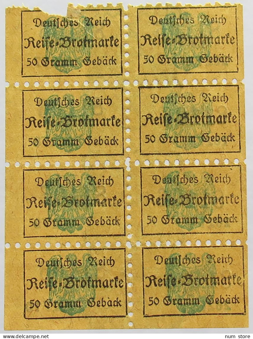 GERMANY BROTKARTE RATION CARD BREAD #alb020 0127 - Altri & Non Classificati