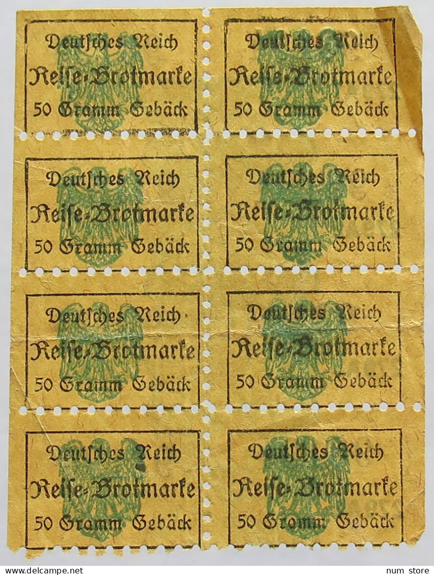 GERMANY BROTKARTE RATION CARD BREAD #alb020 0129 - Autres & Non Classés