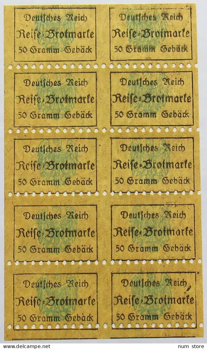 GERMANY BROTKARTE RATION CARD BREAD #alb020 0101 - Sonstige & Ohne Zuordnung