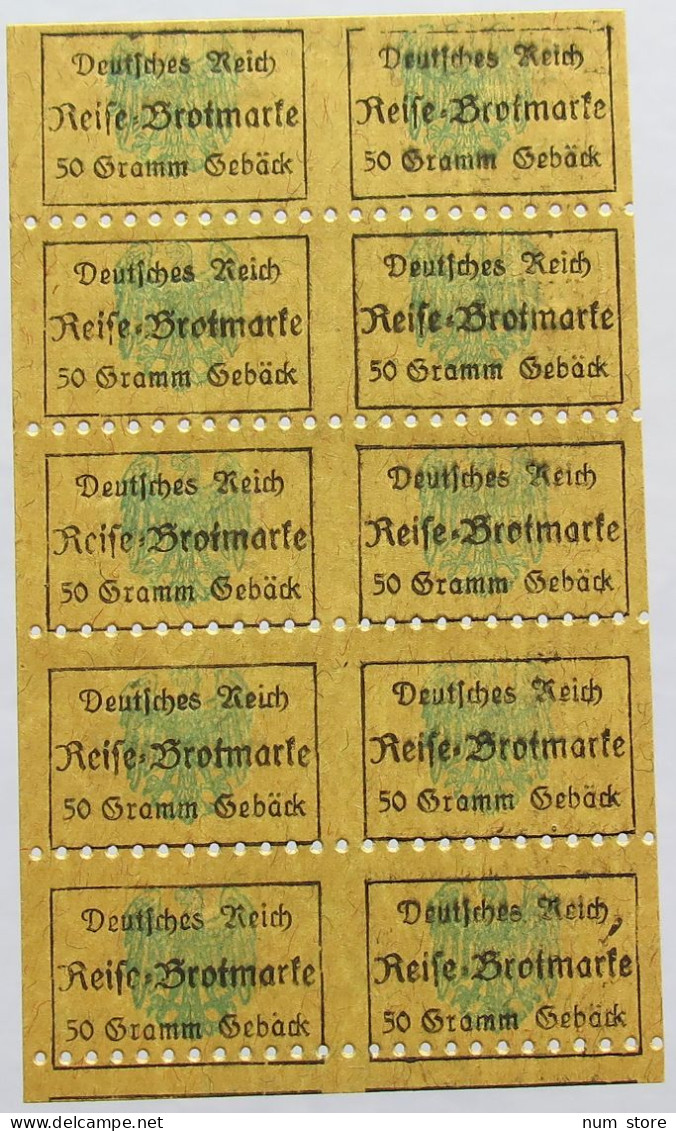 GERMANY BROTKARTE RATION CARD BREAD #alb020 0105 - Andere & Zonder Classificatie