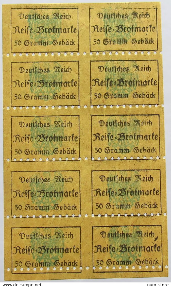 GERMANY BROTKARTE RATION CARD BREAD #alb020 0109 - Sonstige & Ohne Zuordnung