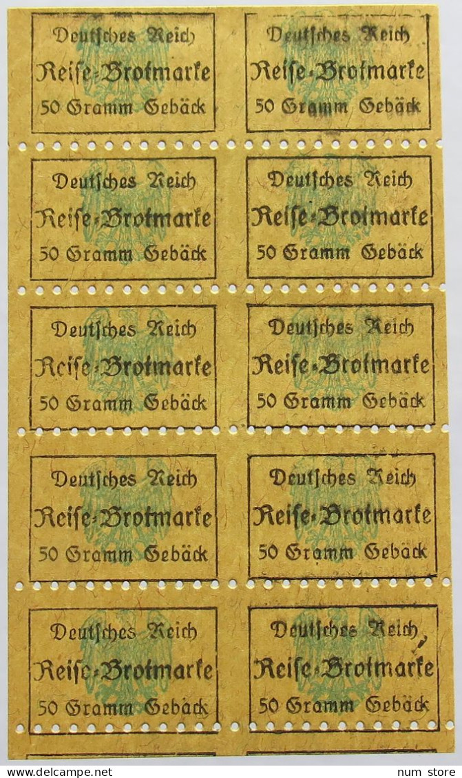 GERMANY BROTKARTE RATION CARD BREAD #alb020 0111 - Other & Unclassified