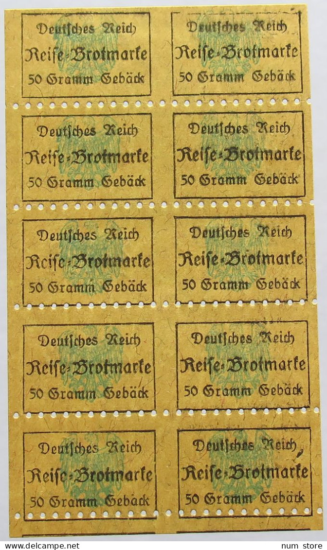 GERMANY BROTKARTE RATION CARD BREAD #alb020 0107 - Autres & Non Classés