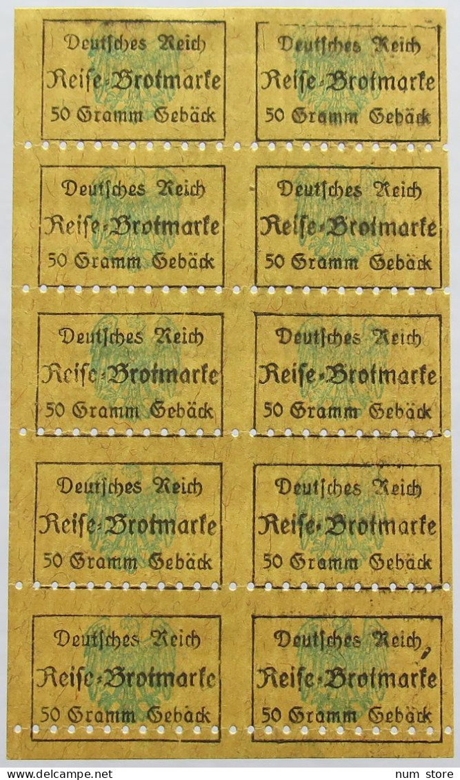 GERMANY BROTKARTE RATION CARD BREAD #alb020 0099 - Andere & Zonder Classificatie