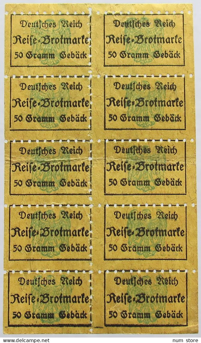 GERMANY BROTKARTE RATION CARD BREAD #alb020 0095 - Sonstige & Ohne Zuordnung