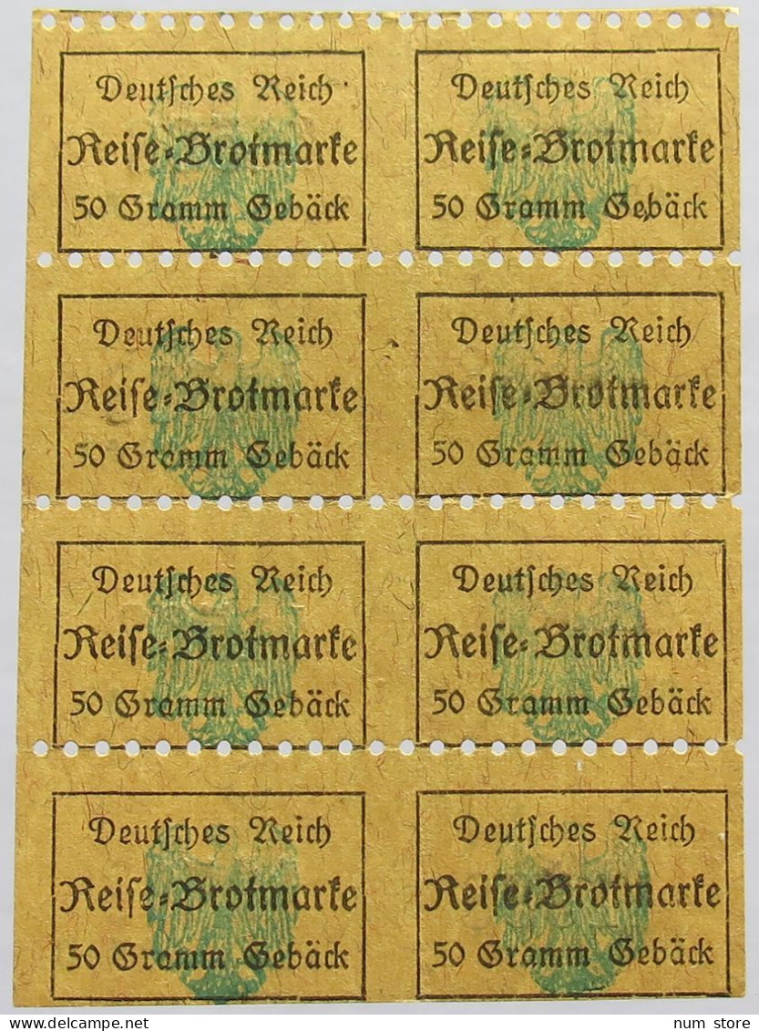 GERMANY BROTKARTE RATION CARD BREAD #alb020 0085 - Andere & Zonder Classificatie