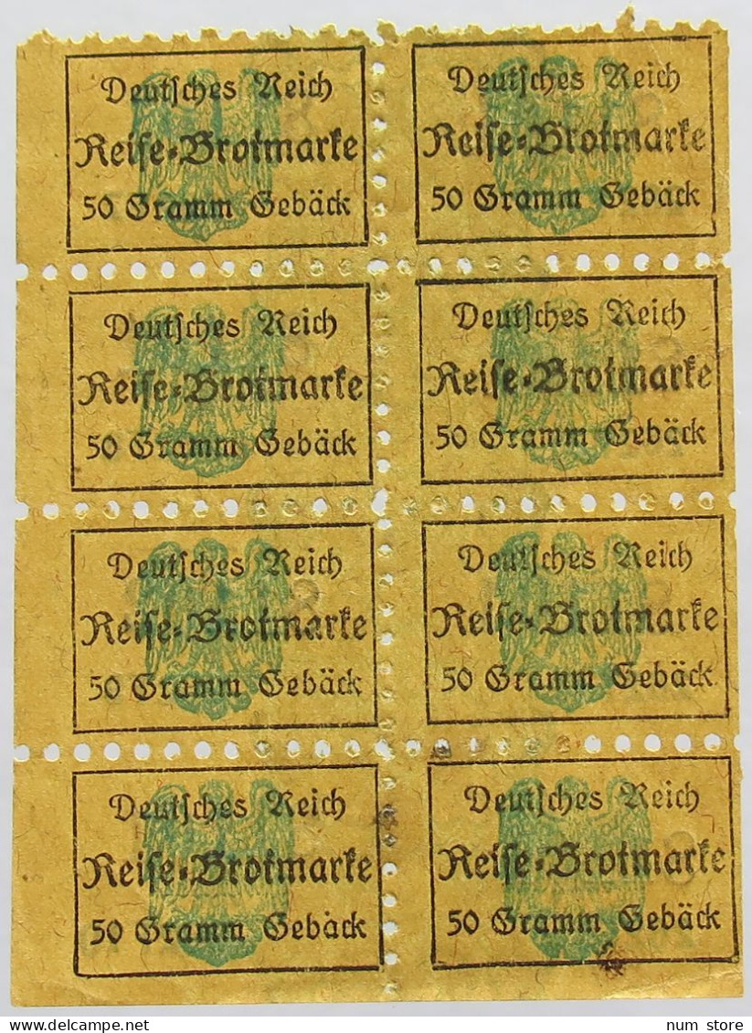 GERMANY BROTKARTE RATION CARD BREAD #alb020 0093 - Andere & Zonder Classificatie